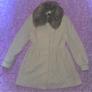 Fur Trim Peacoat